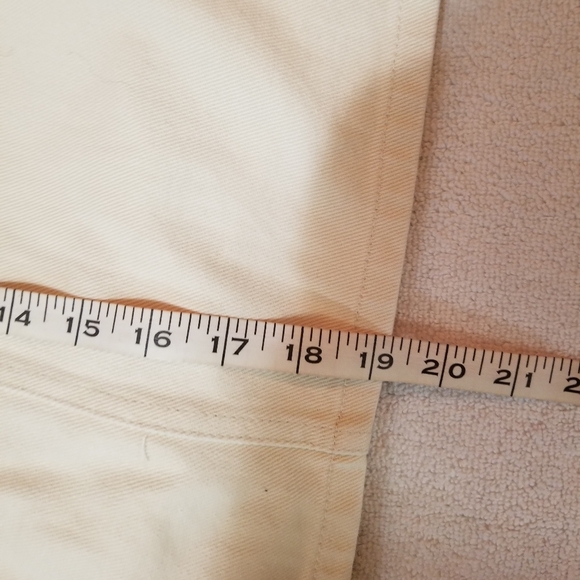 NWT SAINT TROPEZ Cream Denim Skirt 100% Cotton High-Rise Straight/A-Line M - Picture 5 of 6